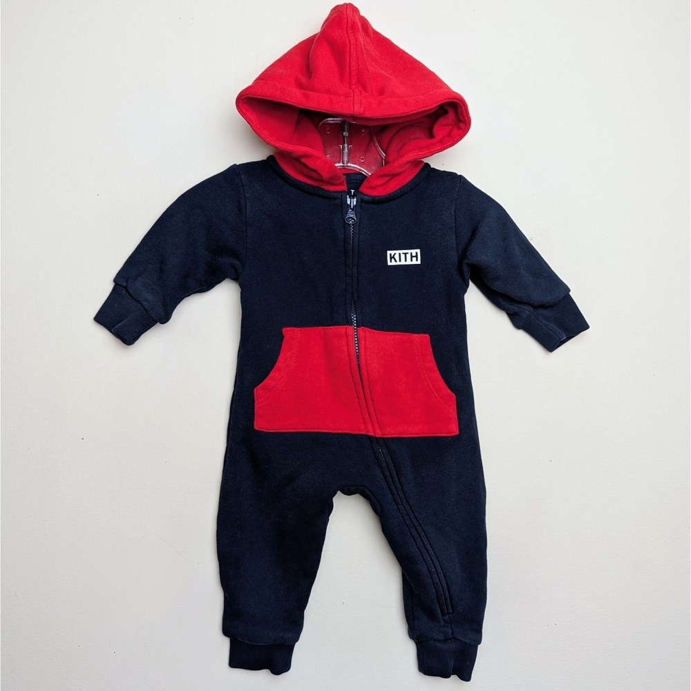 KITH x Team USA Olympics Baby Romper One Piece Hooded Baby Infant 0-3 Months‎